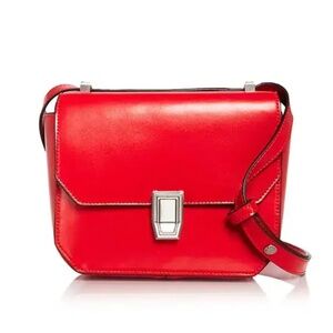 Rag & Bone Red Max Small Flap Leather Crossbody Used Bag